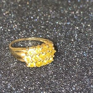 Yellow Citrine Ring